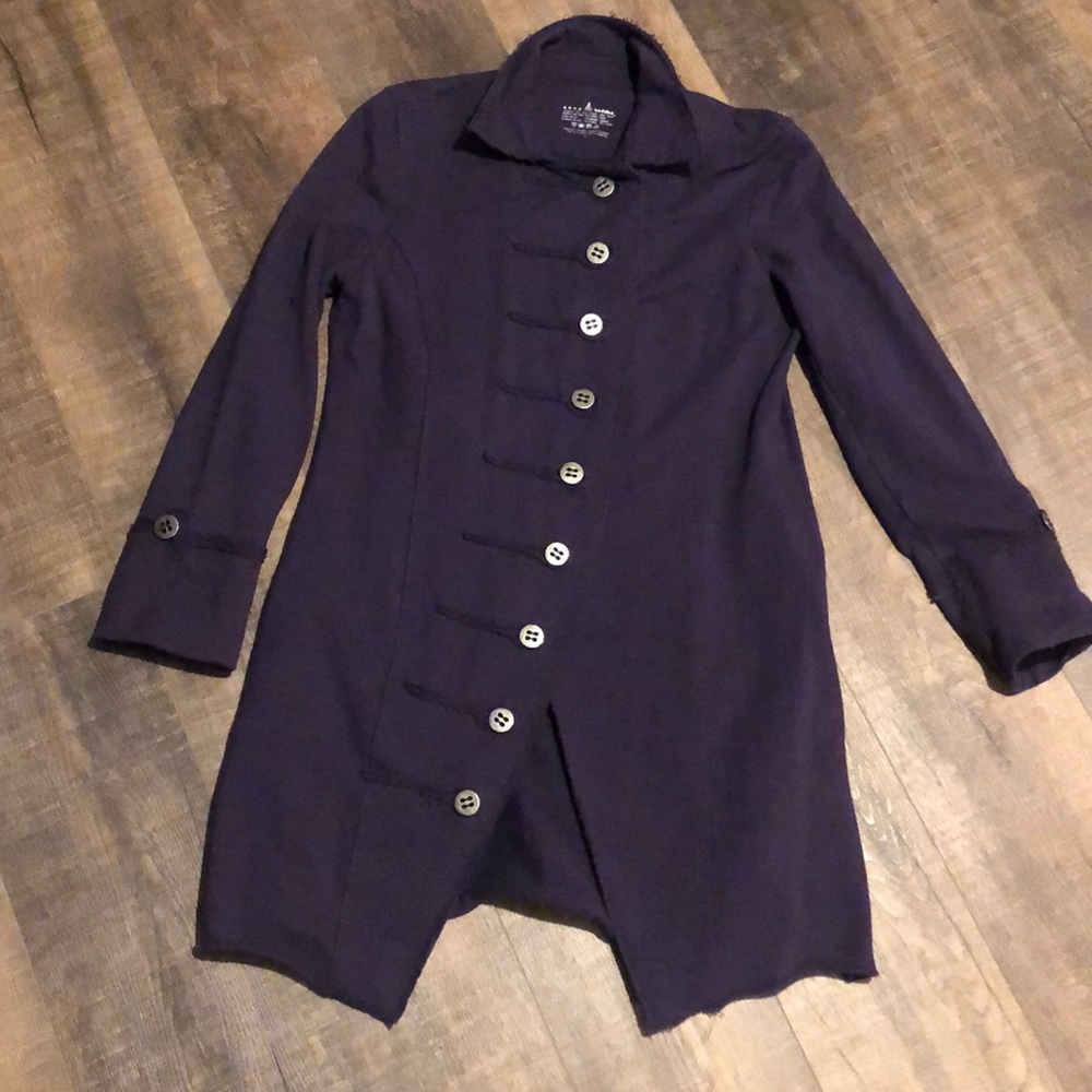 Neon Buddha military inspired coat - large